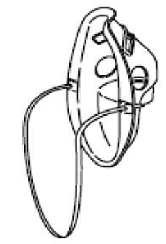 Omron, maske, voksen, til forstøver