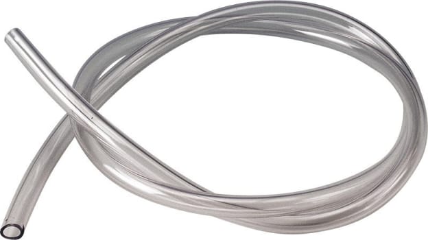 Lynddahl Plast, slange på rulle, klar, 13 mm x 18 mm