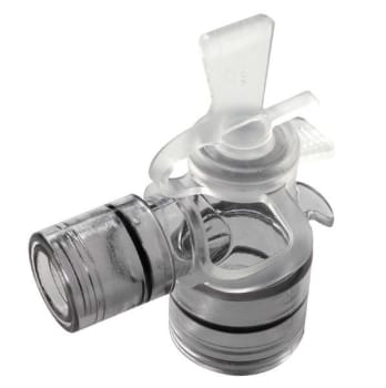 Kendan, skorsten m/dobb. swivel ø15mm connector/vinkelstk., Ø 15 mm