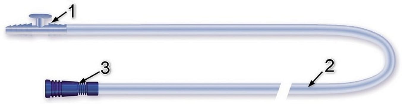 Extrudan, sugeslange fingertip u.prop./uni tragt, usteril, 210 cm