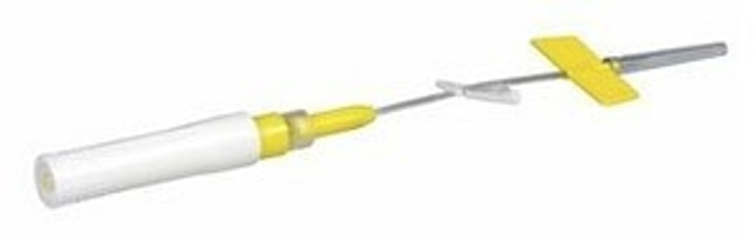 BD Saf-T-Intima, Subcutankanyle, gul, steril, 24G x 0,75 (0,7 mm x 19 mm)