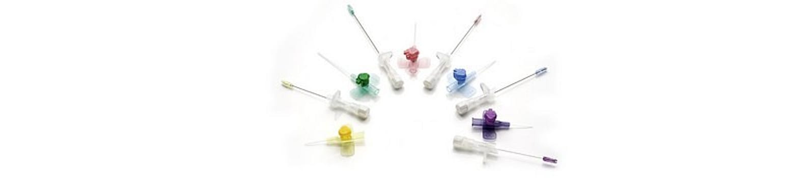 Tro-Vensite, Safety Plus,PUR, iv kanyle, blå, steril, 22G x 1in, 0,9 mm x 25 mm