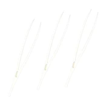 Mediq, pincet, plast, hvid, engangs, steril, 12,5 cm