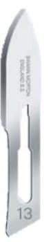Swann-Morton, skalpelblad nr. 13, carbonstål, steril