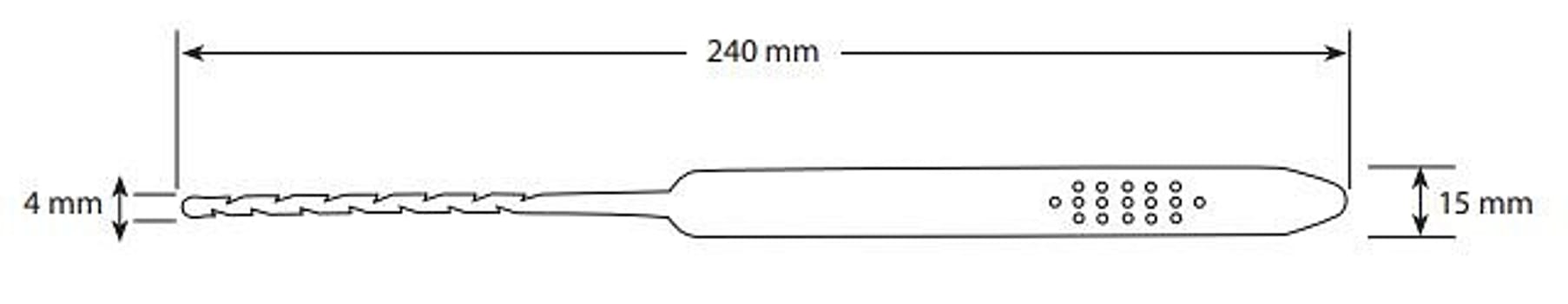 Wing-Plast, Spiraltrådsfanger, steril