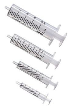 Nipro, sprøjte, luer, 2-komp, excentr. Skala 24 ml, Steri, 20 ml