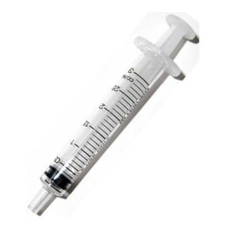 Omnifix 3-komponentsprøjte, luer/centrisk, steril, 3 ml