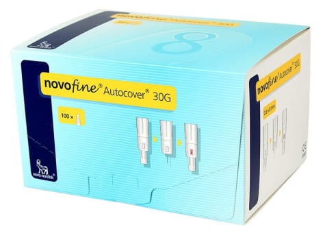 NovoFine, Autocover penkanyle, steril, 8 mm x 0,30 mm (30G)