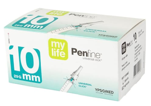 mylife Clickfine, penkanyle, 29Gx3/8in, steril, 10 mm x 0,33 mm (29G)