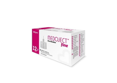 Medoject, penkanyle, pink, steril, 12,7 mm x 0,33 mm (29G)
