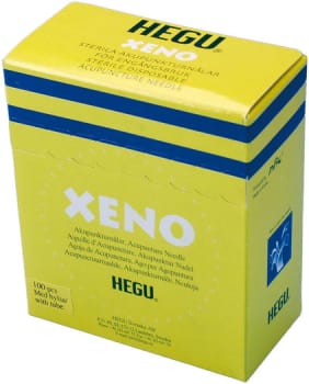 HEGU-XENO, akupunkturnål med indføringshylster, lilla, steril, 0,25 mm x 30 mm