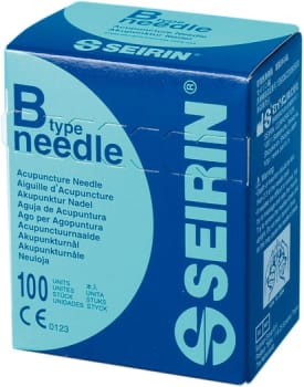 Seirin, akupunkturnål, str. 10 type B, sort, steril, 0,35 mm x 50 mm