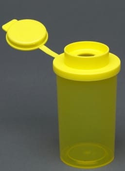 USON, kanylebeholder, gultransparent, UN godkendt, 100 ml