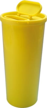 USON, kanylebeholder, stor åbning i låg, UN godkendt,, 3 l