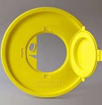 USON, kanylebeholder, gult låg med kanyleaftræk UN, 11 l