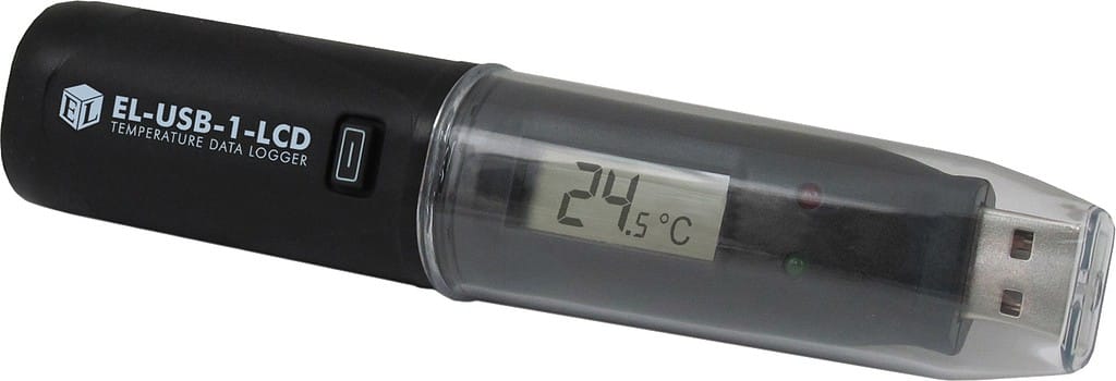 Temperatur-logger, EL-USB-1-LCD m/USB, display og software