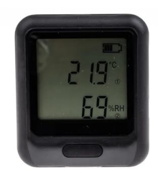 Temperatur-logger, med stort display og Wi-fi opkobling