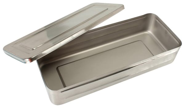 HH, æske, rustfrit stål, til diverse formål, 500 mm x 200 mm x 100 mm