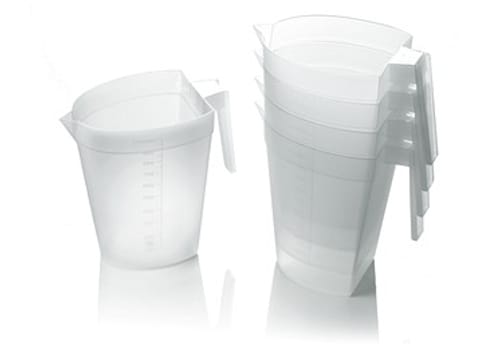 Sterilite, målekande til autoklave, klar, PP, engangs, 1000 ml