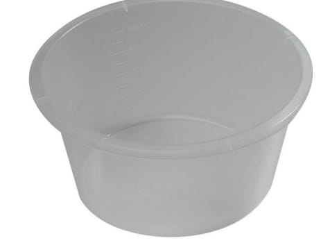 Sterilite, skål til autoklave, klar, PP, engangs, 1000 ml