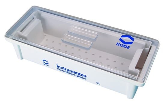 Bode, desinfektionskar med indsats og låg, 5L, 550 mm x 200 mm x 120 mm
