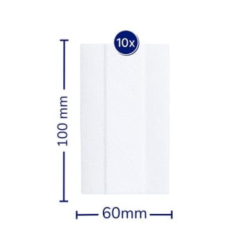 Hansaplast Sensitive, plaster med kompres, hvid, 6 cm x 1 m