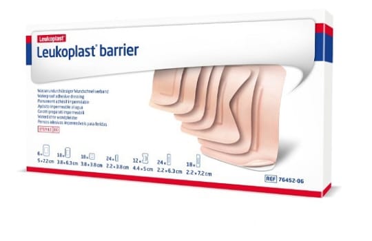 LEUKOPLAST Barrier, vandtæt plaster m/kompres, 7 ass. str., steril