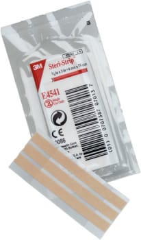Steri-Strip, suturtape beige, elastisk, steril, 6 mm x 75 mm