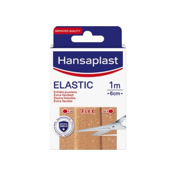 Hansaplast Elastic, plaster, elastisk, usterilt, 6 cm x 1 m