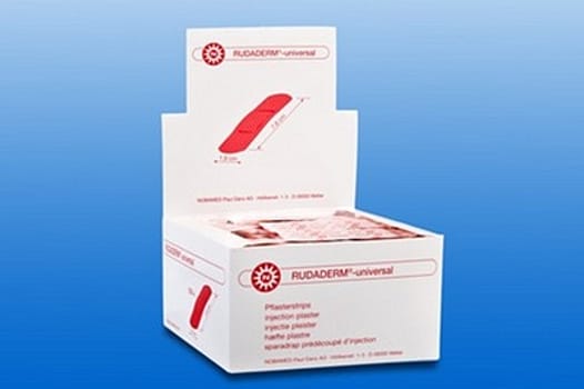 Rudaderm strips, plaster, vandtæt, beige, enkeltvis pakket, steril, 9 mm x 38 mm