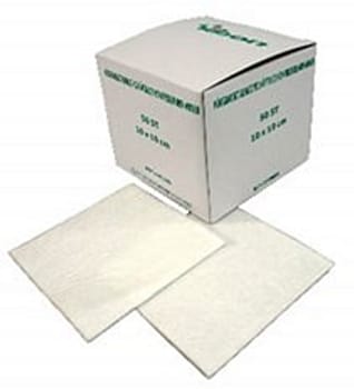 Yibon kompres, absorberende kompres m. polyesterfilm, 10 cm x 10 cm