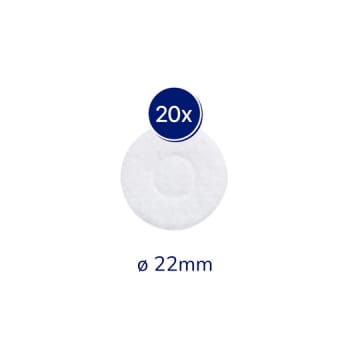 Hansaplast, filtringe str. lille, hul Ø 9mm, Ø 21 mm