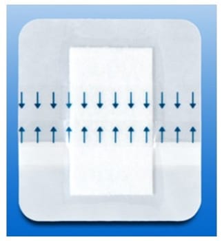 Rudafilm, plaster med sårpude 5x20cm, vandtæt, steril, 10 cm x 25 cm