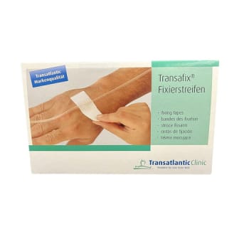 Transafix, fiksering af katetre og sonder m. genluk, nr. 1, 1,5 x 8 cm