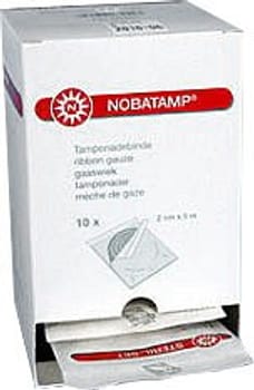Nobatamp, gazemeche af tamponadebind, steril, 2 cm x 5 m