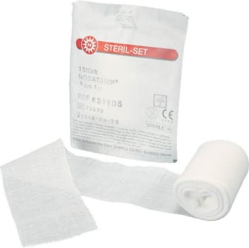 Nobatamp, gazemeche af tamponadebind, steril, 5 cm x 5 m
