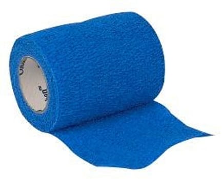 Coban, selvhæftende bind, blå, 5 cm x 4,5 m
