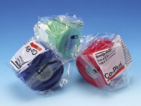 Co-Plus, selvhæftende bind, assorterede farver, 5 cm x 3 m