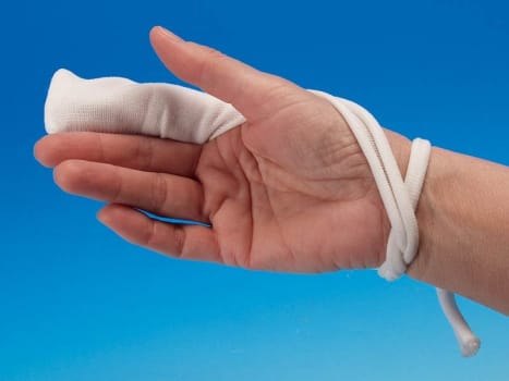 Nobalinge, fingerforbinding, elastisk