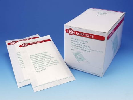 Nobatop, kompres, non woven, brev a 2 stk., steril, 10 cm x 20 cm