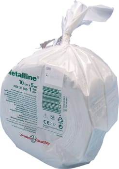 Metalline, kompres rulle, 10 cm x 5 m