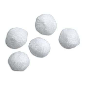 Mölnlycke, gazetampon, rund, brev a 5 stk, steril, Ø 72 mm