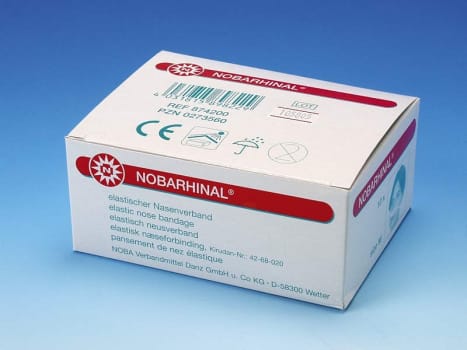 Nobarhinal, post-op næseforbinding med fikseringsbånd, basic