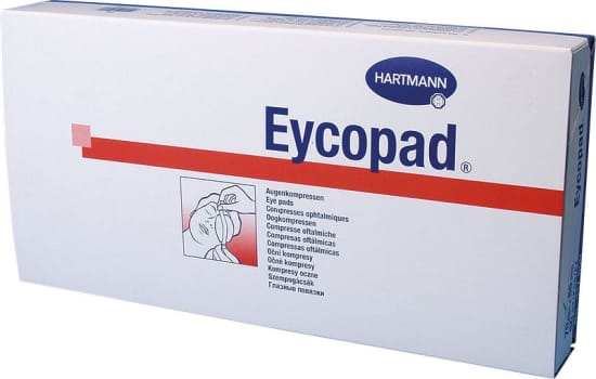 Eycopad, øjenkompres, usteril, 7 cm x 8,5 cm