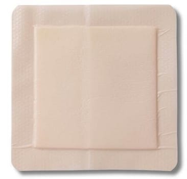 FoamLite ConvaTec, tynd skumbandage m/silikoneklæb og border, steril, 15 cm x 15 cm