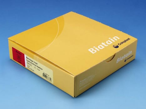 Biatain m/hydrocolloidklæber, skumbandage, steril, 12,5 cm x 12,5 cm, skumstr. 8 x 8 cm