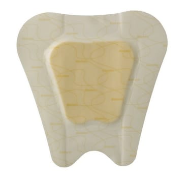 Biatain m/hydrocolloidklæber, skumbandage sakral, steril, 17 cm x 17 cm, skumstr. 9,5 x 9,5 cm