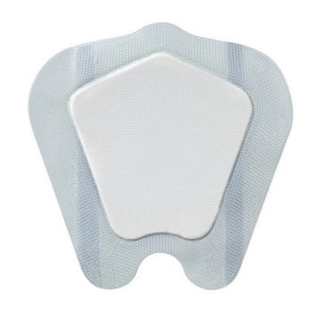 Biatain Silicone, Sacral border m/silikone, steril, 25 cm x 25 cm, skumstr 17x17,2 cm