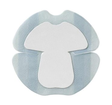 Biatain Silicone, Heel border m/silikone, steril, 18 cm x 18 cm, skumstr 14x13,2 cm