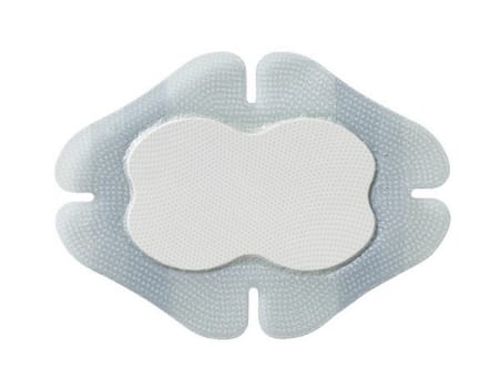 Biatain Silicone, Multishape border m/silikone,steril, 14 cm x 19,5 cm, skumstr 7,5x12,1 cm